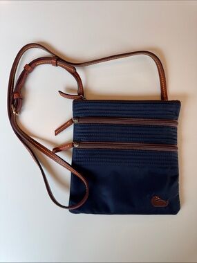 Dooney & Bourke Navy Nylon Cross Body Bag